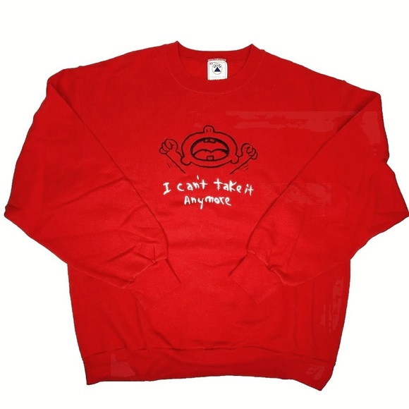 Vintage The Head Said “I Cant Take It Anymore” Sweatshirt Crewneck - Picture 1 of 6
